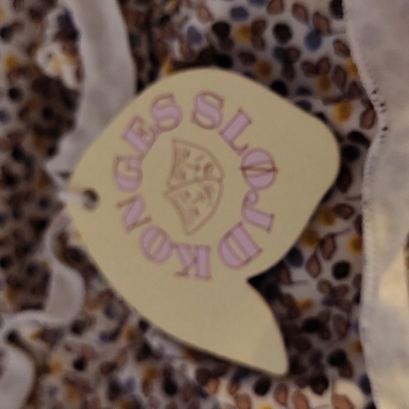 Patterned Ruffle Romper with Leaf Design - Picture 2 of 4